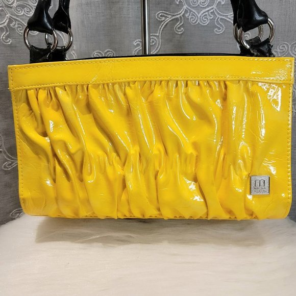 Miche Handbags - Miche Stella Vibrant Yellow Ruched Faux Leather Classic Shell